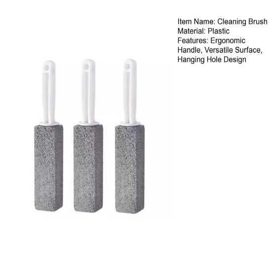 Пемза для чистки унитаза с эргономичной ручкой, натуральный абразив, средство от известкового налета, удалитель пятен с унитаза, чистящая щетка