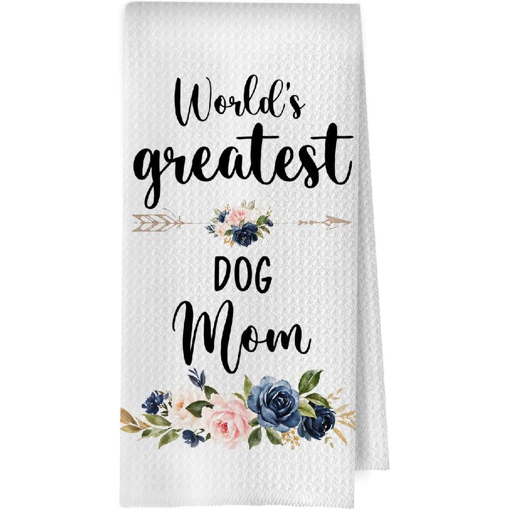 Great Grandma Dish Towels - Great Grandma Gifts Waffle Weave Kitchen Towels, Grandma Decorative Hand Tea Towel, New Grandma Gifts, 16×24 Inches