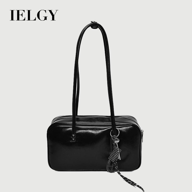 IELGY Ladies Oil Wax Leather Portable Shoulder Bag