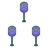 3000V Electric Mosquito Racket Mosquito Killer Lamp 2-in-1 USB Rechargeable Foldable Mosquito Swatter Fly Swatter Repellent Lamp