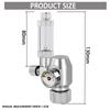 Аквариумный DIY CO2 регулятор W21.8/CGA320/G3-4/G5-8/TR21/3-8unf газовая баллонная гайка стыковочного типа клапан понижения давления CO2 для аквариума