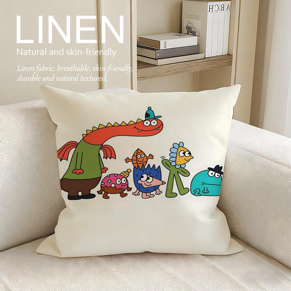 Artist Nina Dzyvulska Cushion Cover Pillowcase Set Pcs x x Breathable Washable Sofa Cushion Cover