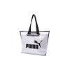 Puma Классический Логотип Прозрачный Модный Съемный Большая Вместимость Полиуретановый Тоут Сумка для Покупок Женская Сумка-тоут Белый 076116-02