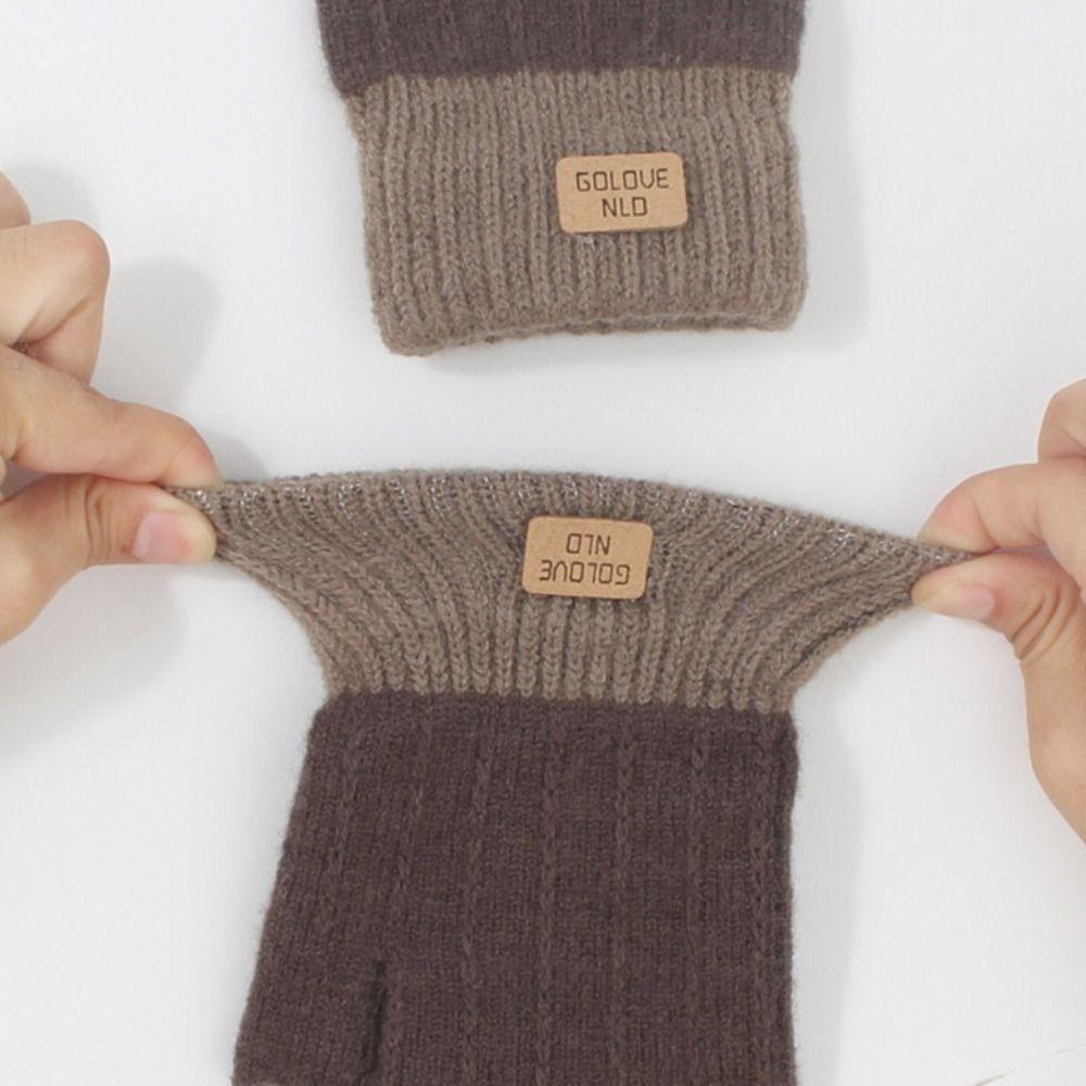 Теплые зимние перчатки с защитой от мороза, новые перчатки без пальцев, женские, мужские