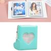 Pockets Photo Album Hollow Heart Cover DIY Making 3in Single Compartment PVC Pure Color Simple