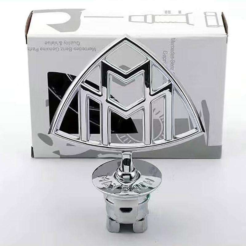 CEK1 2025 Hot Star Bonnet Badge Car Hood Front Chrome Logo Hood Marking For Mercedes Benz C E S Class W204 W205 W212 W213 W211 W220 W