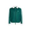 Originals Adicolor Classics Beckenbauer Striped Stand Collar Zip-Up Fitted Jacket Men Jackets Green IP0417