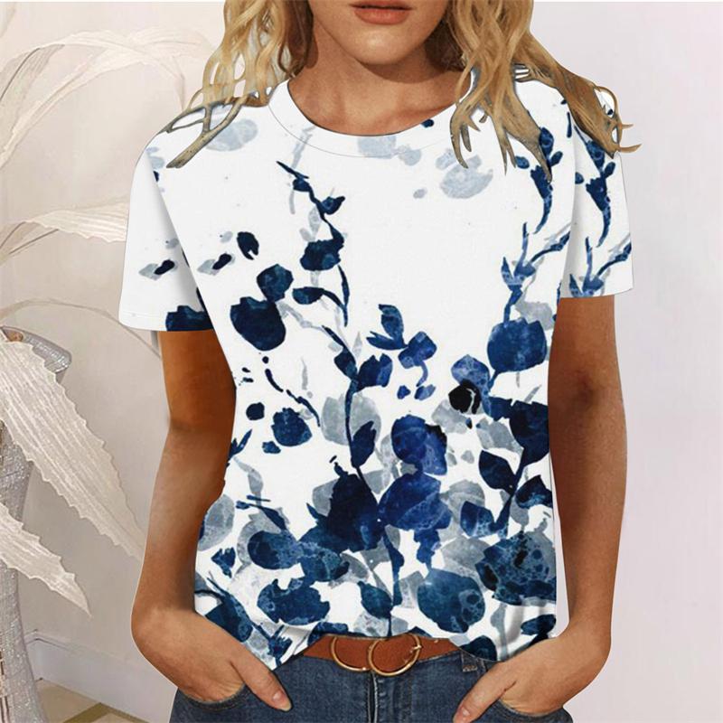 Sunflower Women's T-shirt O-neck Short Sleeve Printing Female Clothes Fashion Street T Shirt Girls Summer Casual Top Tees