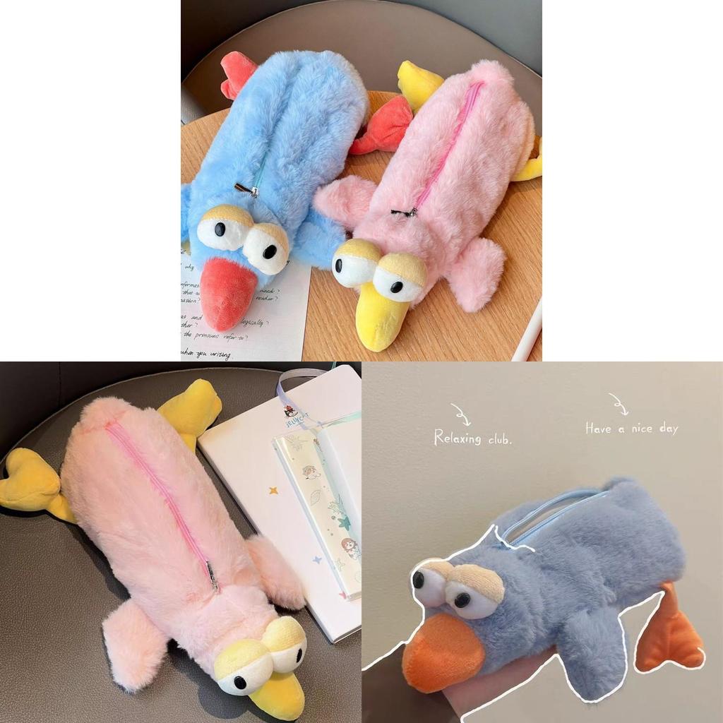 Hummingbird Plush Pencil Case With Soft Fabric For Students And Giftgiving