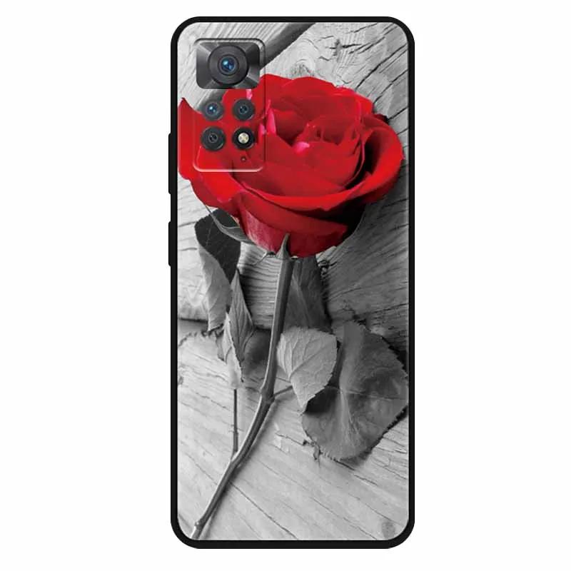 Чехол For Xiaomi Redmi Note 11 Pro 5G Чехол Крутой Космос Мягкий Силикон ТПУ Чехлы Для Xiaomi Redmi Note 11Pro 5G Волк Защитный Корпус