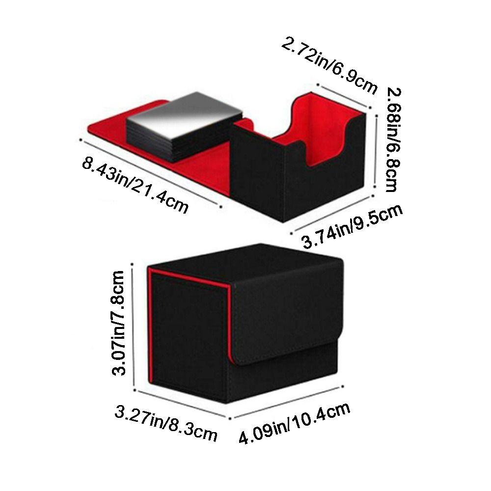 Flip Cover Trading Card Deck Box Magnetic Game Cards Storage Box  Gathering Card