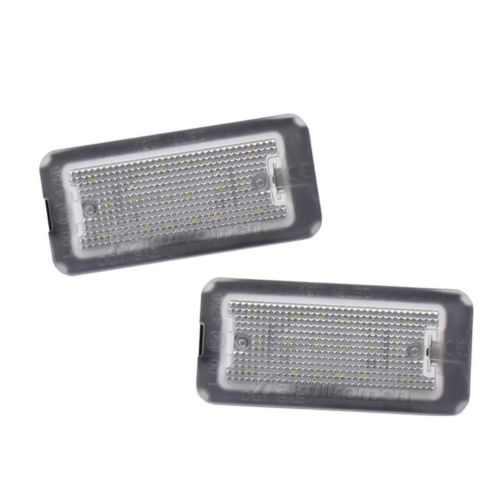 2PCS LED License Plate Light For Fiat 500 Abarth 500 2007-2020 6000K High Brightness Number Plate Lights No Error