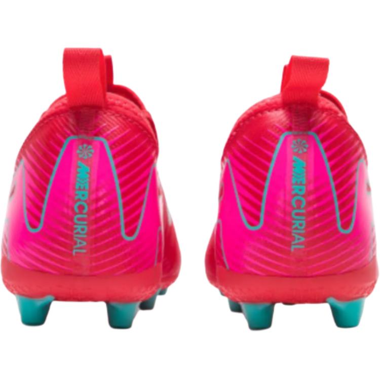 Nike Кроссовки Zoom Mercurial Vapor 16 Academy AG GS Mad Energy Pack для детей, красные, угольно-светящиеся, аврорально-зеленые FQ8403-800