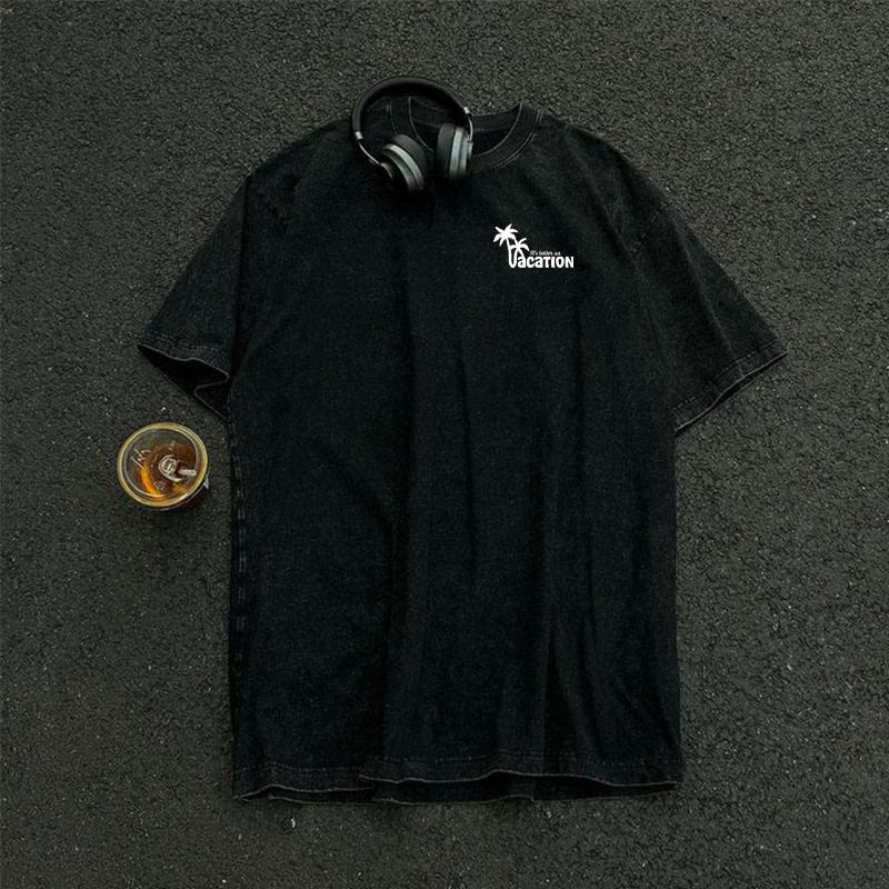 Винтажная футболка из 100% хлопка, выстиранная кислотой, с короткими рукавами, уличная одежда для отдыха, футболки большого размера в стиле Харадзюку в стиле хип-хоп