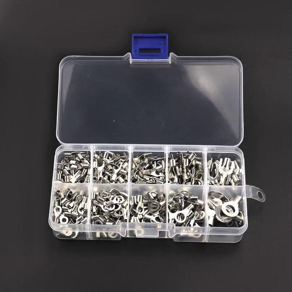 320pcs Non-Insulated Wire Lugs AWG 22-12 Ring Terminal Connectors Household Appliances