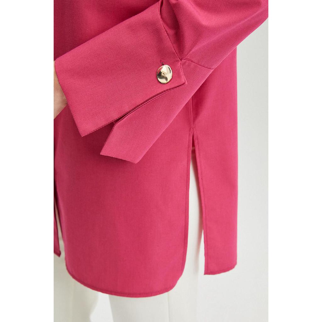 Wide Cuff Poplin Shirt