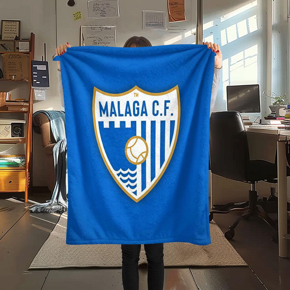 Málaga C.F Blanket, High quality Comfortable for All Seasons, Home Decor, Warmth and Comfort