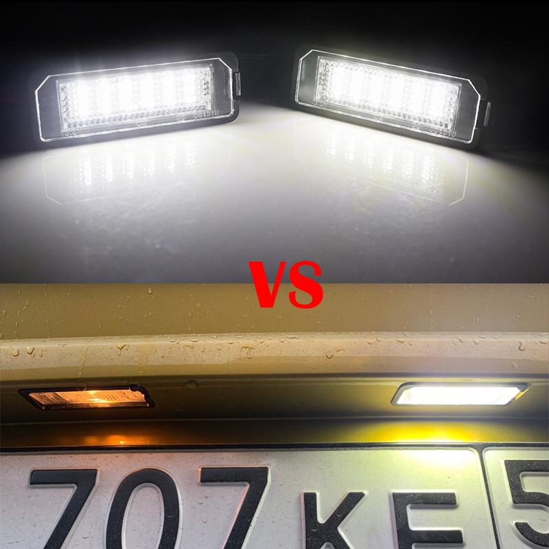 12V LED Number Plate Lamp For Porsche 987 Boxster Cayenne 911 Carrera Turbo 991 GT3 958 Cayenne White License Plate Light Assemb