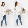 Ship and Rock Basic Tote Large Capacity Canvas Tote Bag with Made in Japan with Japanese Canvas (Gray) - Women's Zipper,