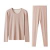 Yiershuang Women's Cashmere Silk Blend Thermal Underwear Set