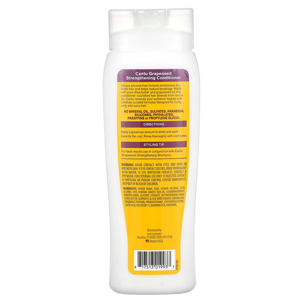 Cantu Grape Seed Strengthening Conditioner, 13.5 Fl Oz (400 Ml)