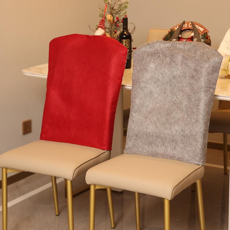 Рождественские чехлы на стулья - Мультяшный принт 'Лес Снежинок', Европейский стиль, Декор на Рождество для обеденного стола, Аксессуары для стульев