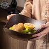 Большой пластиковый стол для вечеринки, салатница и фруктовница, контейнер для конфет, отделка под дерево, подходит для вечеринок и встреч.