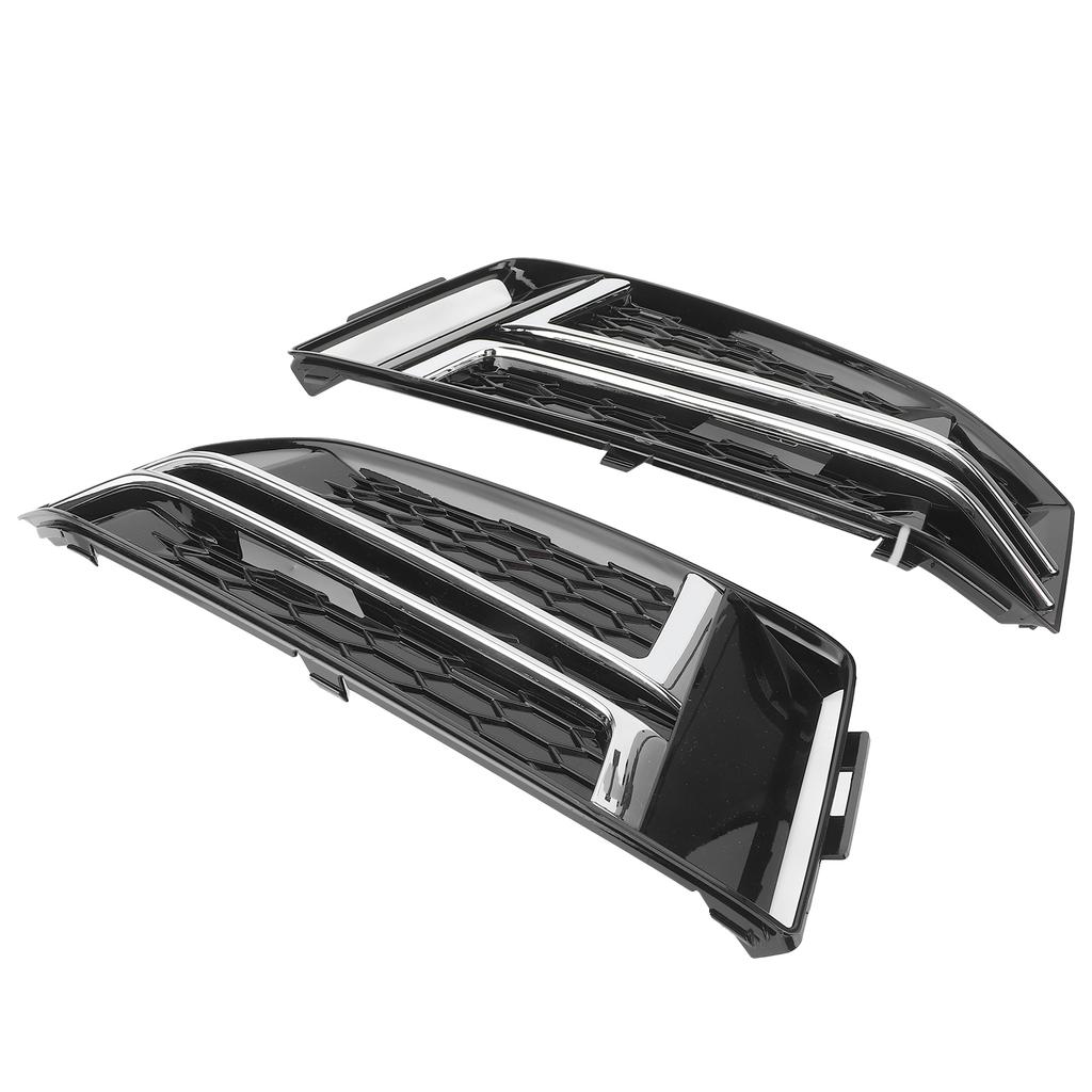 2pcs Front Bumper Lower Grille Black 8W0807681F Replacement Fit for A4 S4 B9 20162018
