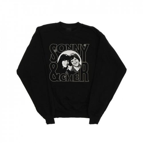 Sonny & Cher Mens Circle Photo Sweatshirt
