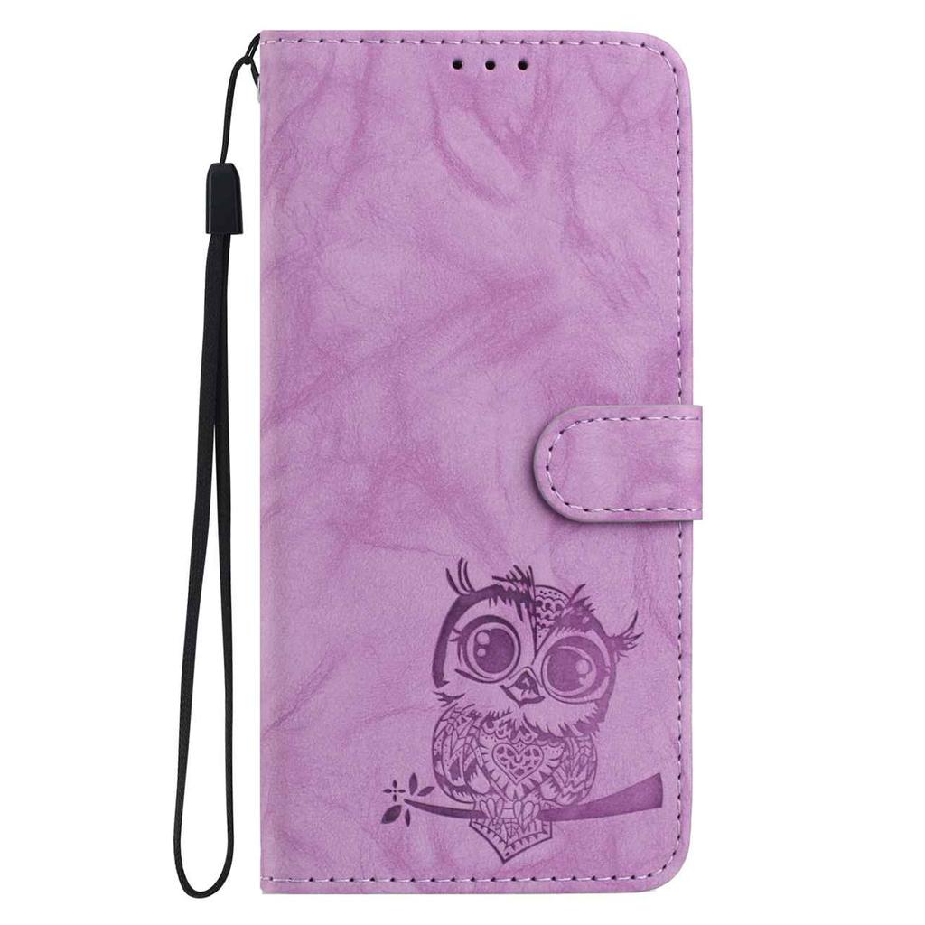 Восьмицветный рельефный чехол-кошелек с совой для Samsung Galaxy A12 A15 A26 S20-S25..., откидной дизайн с отделениями для карт