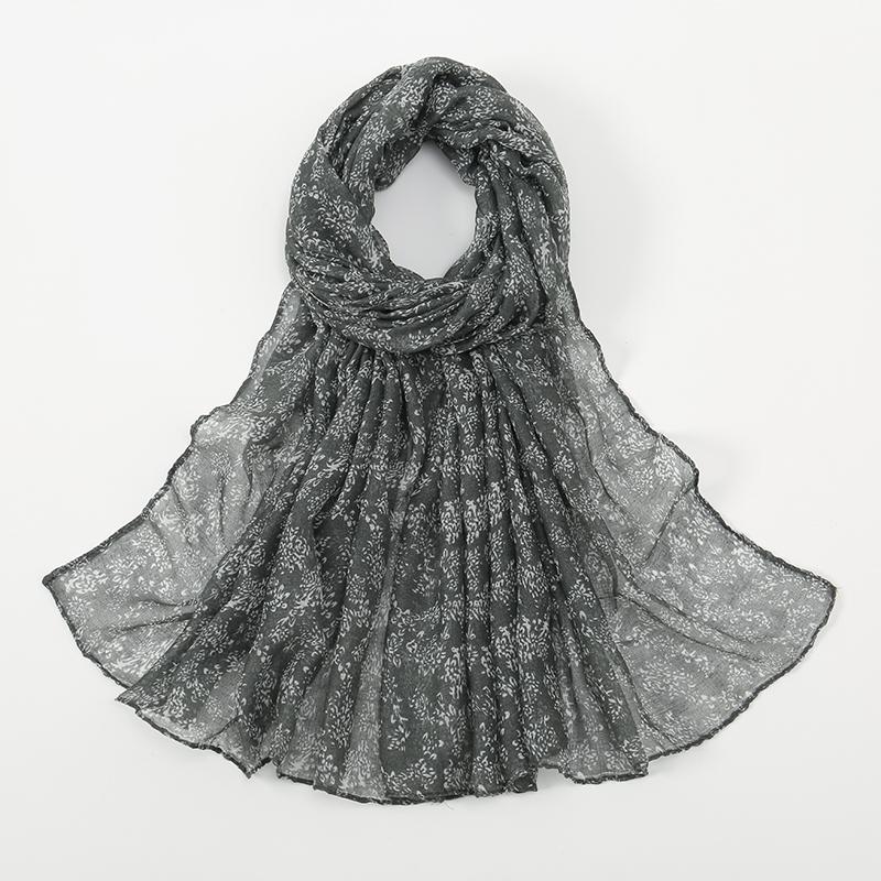 New Printed Muslim Hijab Scarf For Women Cotton Viscose Floral Scarf Shawls Muslim Headscarf Wraps Foulard Headband Turbans