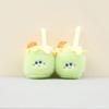 Milk Cute Tea Cup Hanging Plush Toys Student Bags Decoration Keychain Dolls