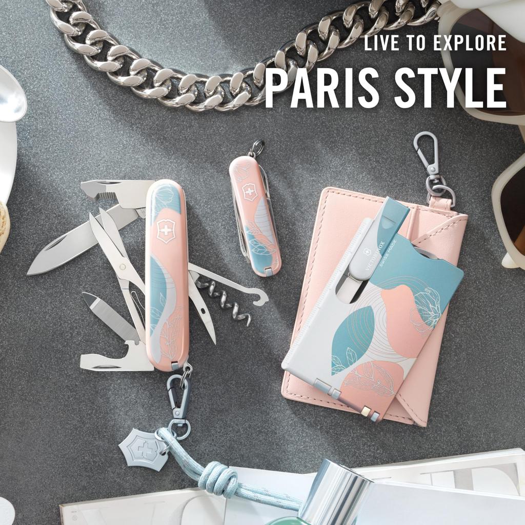 Брелок для ключей Live to Explore Rose с культовым мотивом, складной нож, товары для предотвращения стихийных бедствий, подарок на день рождения [Victorinox] [] 4.1895.N