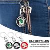 1Pcs Car Emblem Keychain Key Ring Accessories For Octavia Superb Rapid Kodiaq Karoq Fabia Kamiq Roomster Citigo