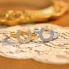 ATTAGEM Horseshoe Shaped Synthetic Moissanite Rings for Woman Men 925 Silver Ring Engagement Fine Jewelry Gift for Her