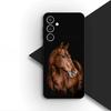 Чехол для телефона для Samsung Galaxy S25 S24 S23 FE Ultra Plus S7 Edge S25+ S23+ A56 5G Корпус Мягкий чехол Обои с бегущей дикой лошадью