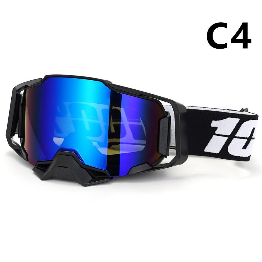 New100%100% Motorcycle Goggles Outdoor Riding Windproof and Sandproof Motorcycle Helmet Protective Glasses