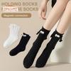 1 Pair Magnetic Linking Couple Socks, 3D Dolls Holding Hands, Mid-Tube Funny Socks, Cute Gifts for Women Men
