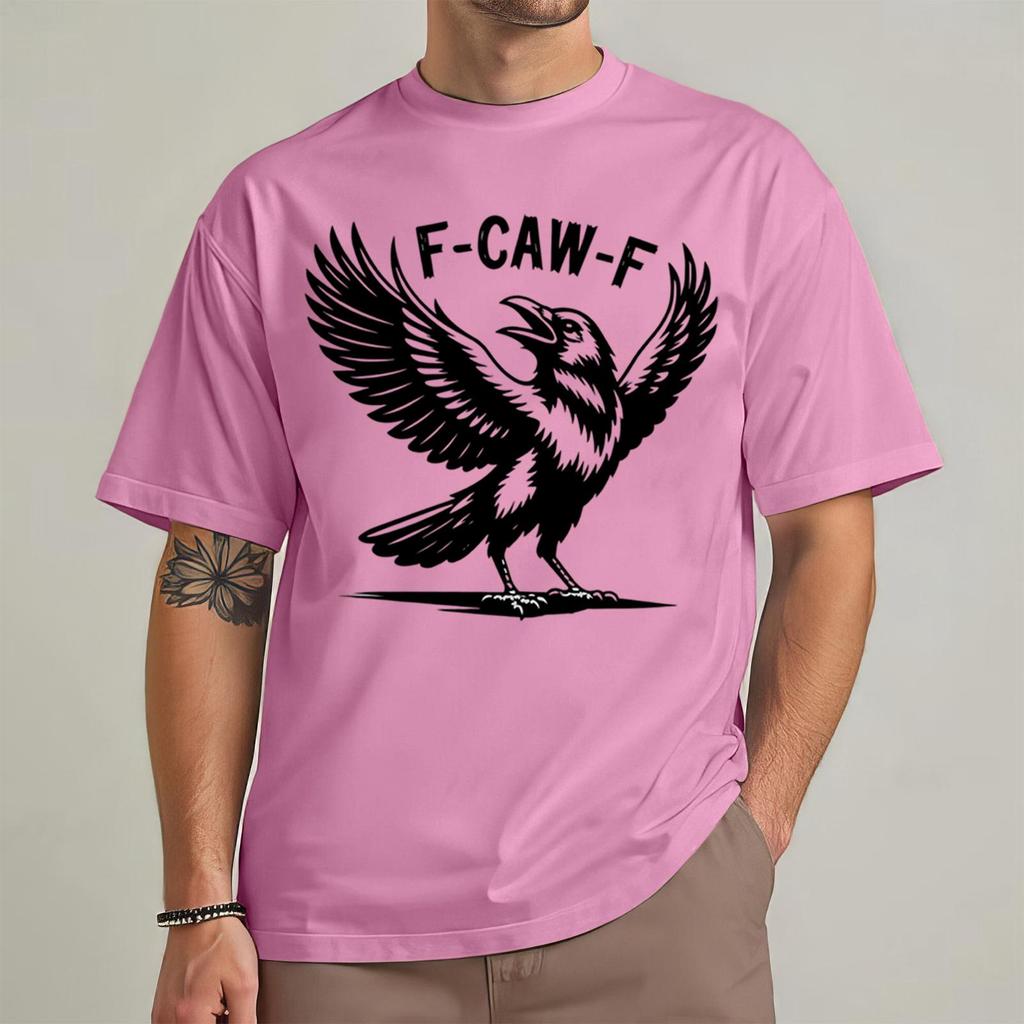 Men's Fashion Casual Printed Short Sleeve Round Neck Pullover Tops