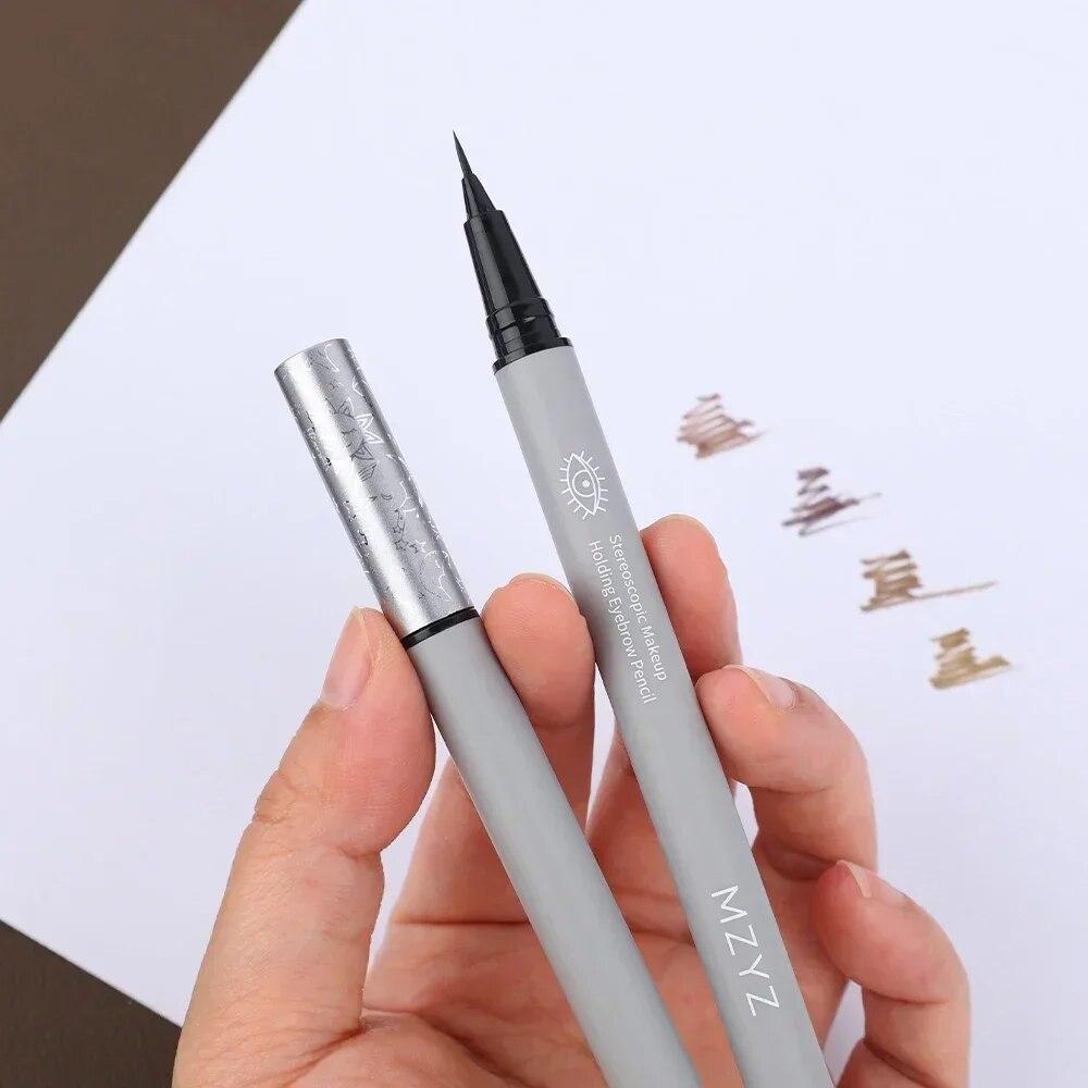 Жидкая ручка для бровей, водостойкая, долговечная, не цветущая подводка для глаз, ультра тонкий карандаш для татуировки бровей, макияж