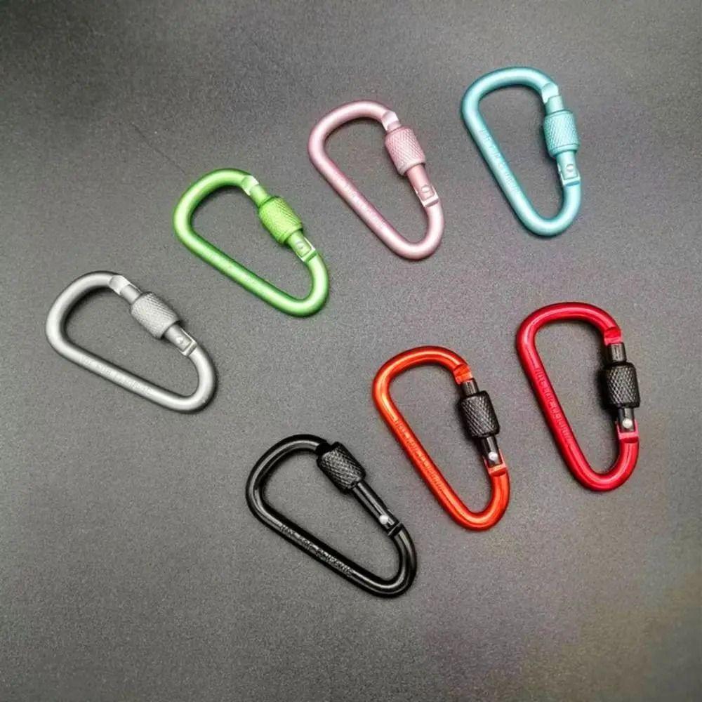Aluminum Zinc Zinc Alloy D Type Carabiner D-shape Outdoor Sports Buckle Quick Release Carabiner  Fishing
