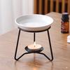 Wax Candle Burner Style Heat-Resistant High Stability Rust-proof Simple Decorative Iron Wax Candle Essential Oil Burner Tealight