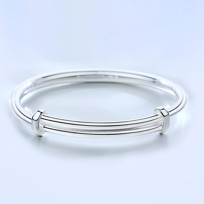 Creative Round Belly Meteor Shower Bracelet Classical Atmospheric Bracelet Silver Plated Women's Bracelet