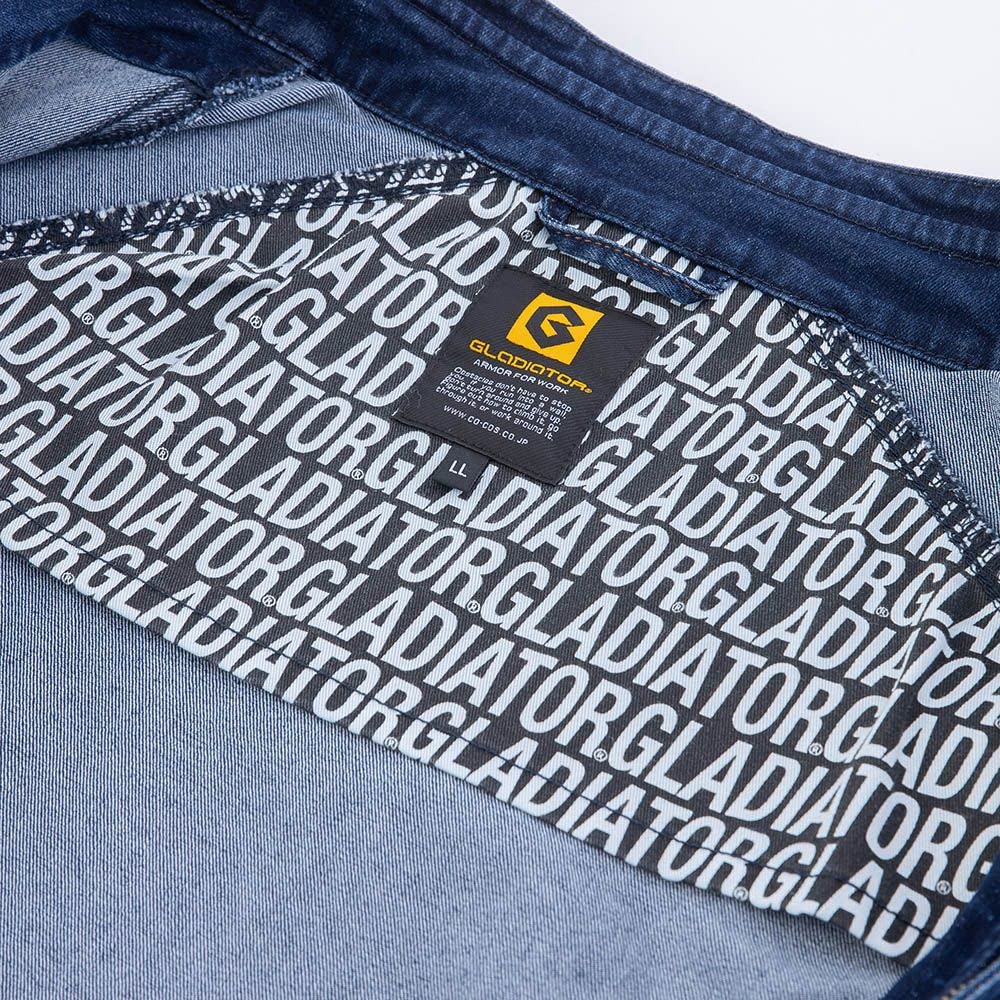 [CO-COS] GR-3510 Джинсовая эластичная куртка Индиго 5XL
