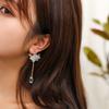 Japan Transparent Crystal Dangle Fashion Small Elegant Ear Studs Jewelry Drop Earrings Eardrop