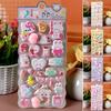 3D Bubble Stickers PP Butt Decorative Stickers Animals Bear Dog Sticker for DIY Scrapbook Phone Case Party Gift Puffy Stickers