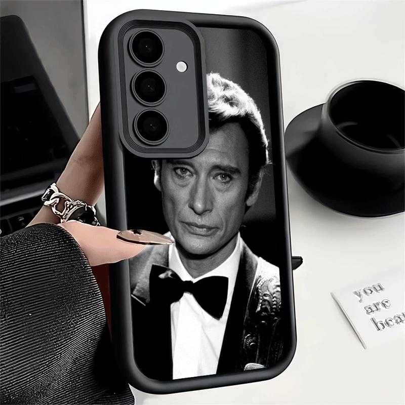 Чехол для телефона для Samsung Galaxy A17 A16 A15 A14 A13 Johnny Hallyday Музыка A56 A36 A26 A55 A35 A25 A54 A34 A24 A53 A33 A23 A07 A06