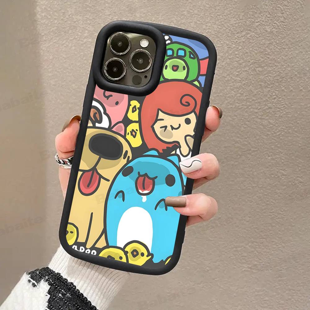 Милый чехол для телефона Bugcat Capoo для iPhone 16 15 14 Plus 13 12 11 17 Pro Max Pro Мягкая крышка