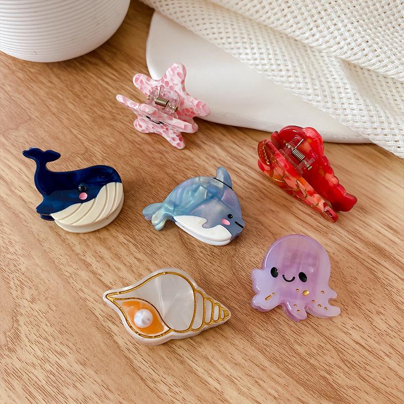 1 шт. Милая мультяшная заколка для волос на лоб для женщин, новая высококлассная челка, маленькая заколка-крабик, боковая заколка, аксессуар для повязки на голову