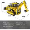 MOULD KING 17023 Technical Building Blocks Motorized Pneumatic Bulldozer Truck Model APP Engineering Vehicle Brick Toy Kids Gift